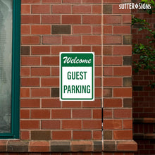 Load image into Gallery viewer, Bulk Case of 60 Signs - Welcome Guest Parking Sign | Visitor Parking Sign for Business, 10x14 Inch Rust-free Aluminum