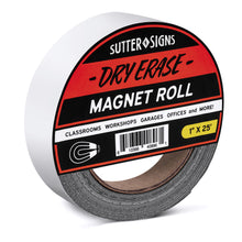 Load image into Gallery viewer, Dry Erase Magnet Roll 1-inch Wide by 25-feet Long