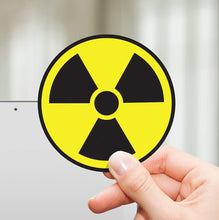 Load image into Gallery viewer, Nuclear Radiation Warning Symbol Stickers (Pack of 4)