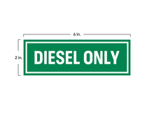 Load image into Gallery viewer, Diesel Only Stickers Signs (Pack of 3)