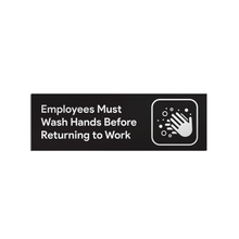Load image into Gallery viewer, Employees Must Wash Hands Restroom Stickers (Pack of 2)