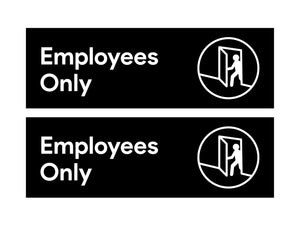Employees Only Sticker (Pack of 2)