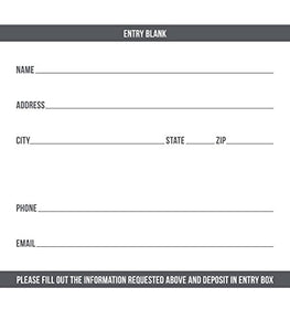 Entry Form Cards (Pack of 100)