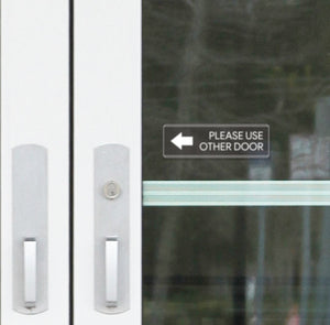 Please Use Other Door Sticker Decal Set - Self Adhesive, Peel-Off