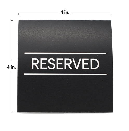 Reserved Signs Table Tents (Pack of 20)