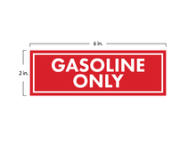 Load image into Gallery viewer, Gas Only Sticker Signs (Pack of 3)