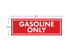 Gas Only Sticker Signs (Pack of 3)