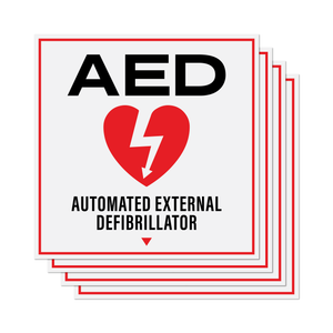 AED Stickers, Pack of 4