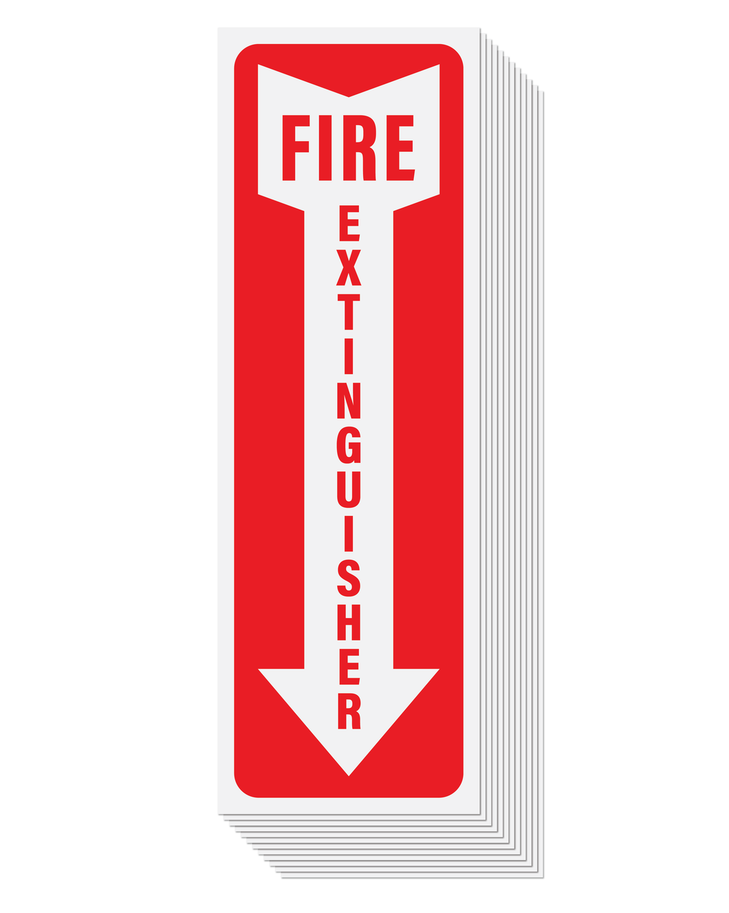 Fire Extinguisher Arrow Stickers, Pack of 12