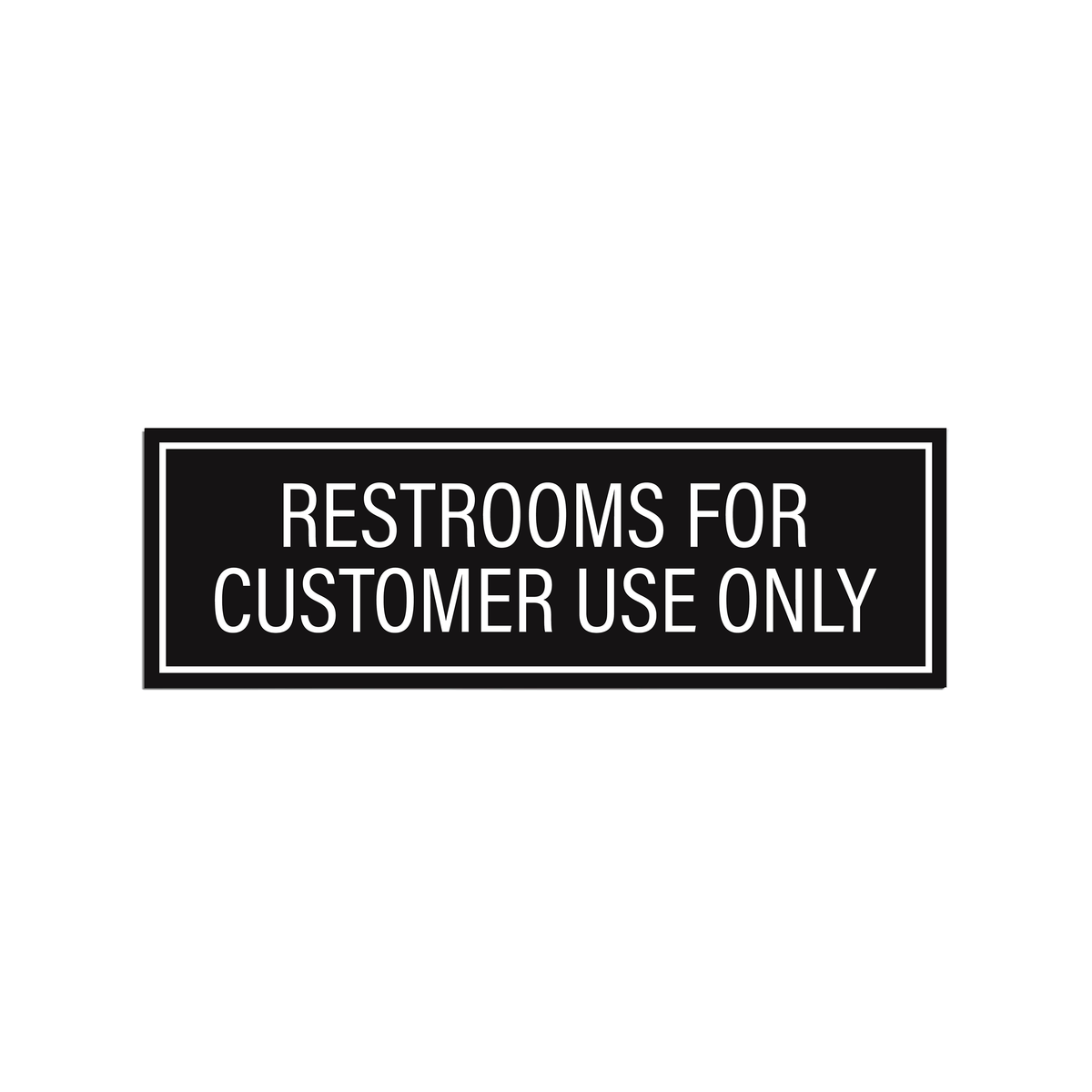 Restrooms for Customer Use Only Signs - Pack of 2 | Business Signs ...